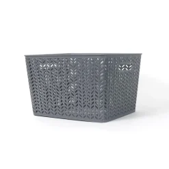 Paniere chevron l 35x29x22cm
