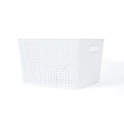 Paniere chevron l 35x29x22cm