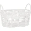 Paniere ovale blanc