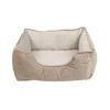 Panier pour chien velours beige