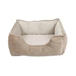 Panier pour chien velours beige