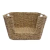 Panier tresse carre naturel