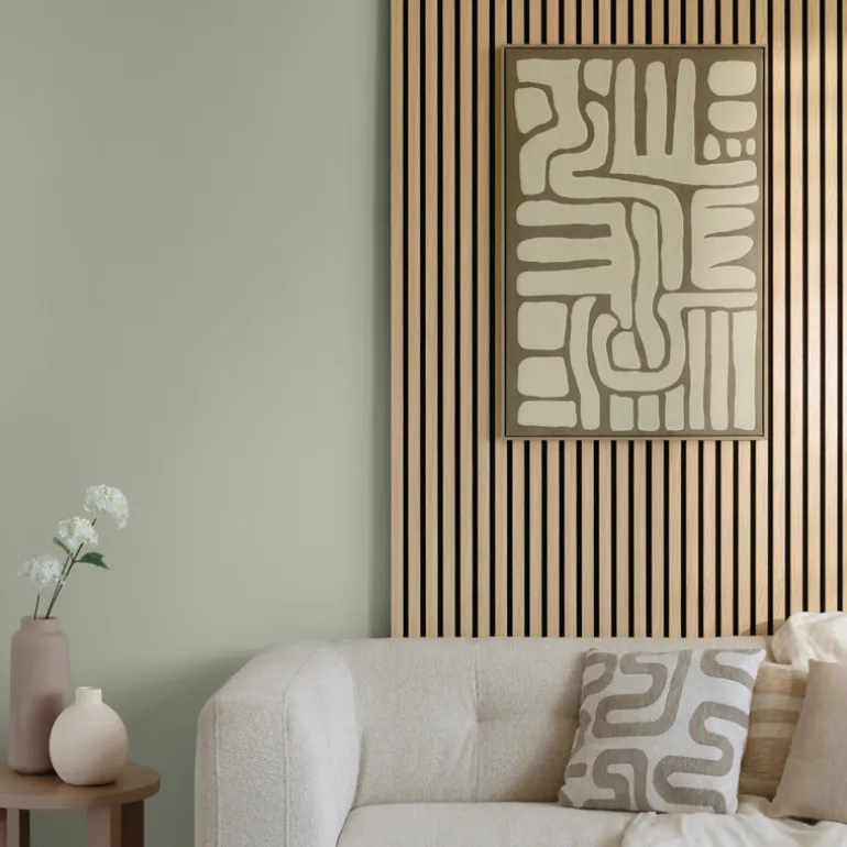 Panneau decoratif tasseaux bois