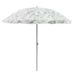 Parasol imprimes bleu-blanc 1.8m