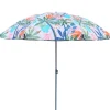 Parasol imprimes vert-blanc d160