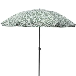 Parasol imprimes vert-blanc d160