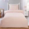 Parure gaufree 140x200cm rose