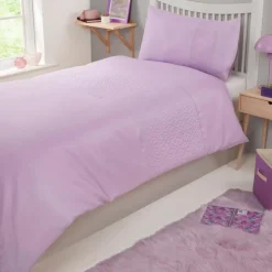 Parure kids fleur lilas 140x200