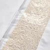Parure sequin 220x240 blanc or