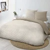 Parure vichy 260x240 taupe