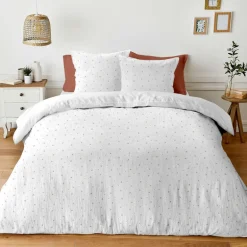 Parure 260x240 gaze coton lavee