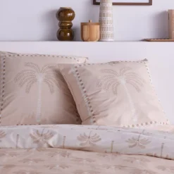 Parure 240x220 palmiers