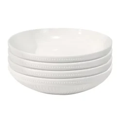 4 pasta bols blanc