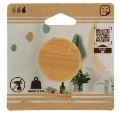 Patere bambou d4,5cm bambou