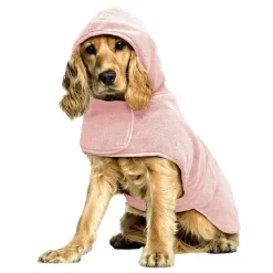 Peignoir pour chien microfibre m