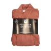 Peignoir s/m rose velours epong