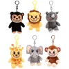 Peluches animal en cage 6ass