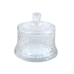 Petit bocal en verre et motif