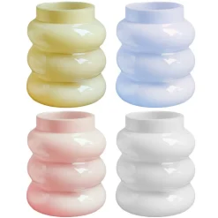 Petit vase verre ondule