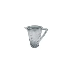 Pichet motif feuillage avec couv