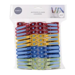 Pince a linge x48 colorees