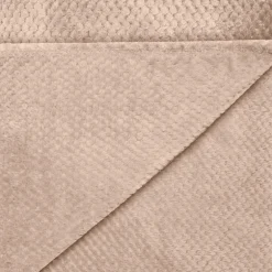 Plaid gaufre taupe