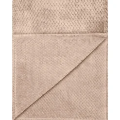 Plaid gaufre taupe