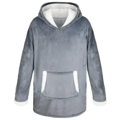 Plaid hoodie gris simply cosy