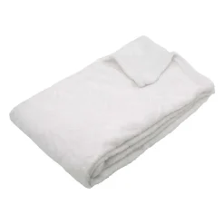 Plaid luxury blanc 130x160cm