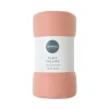 Plaid polaire 125x150 vieux rose