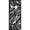 Plaque murale feuillage noire