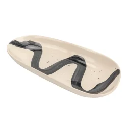 Plat de service motif zigzag