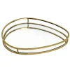 Plateau miroir dore