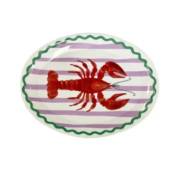 Plateau plastique oval homard