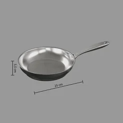 Poele 24cm inox resilience