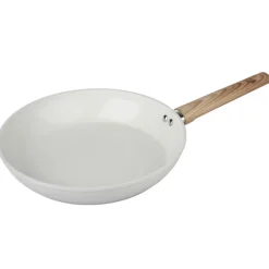 Poele creme exterieur strie 28cm