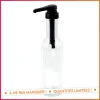 Pompe a sirop en verre strie