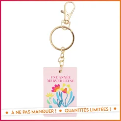 Porte cle en bois merci