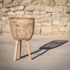 Porte-plante plastique-bois