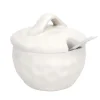 Pot a epices creme avec cuillere