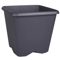 Pot carre chorus 40cm gris