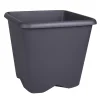 Pot carre chorus 30cm gris