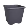 Pot carre chorus 20cm gris