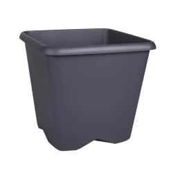 Pot carre chorus 20cm gris