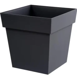 Pot carre toscane 39cm antracite