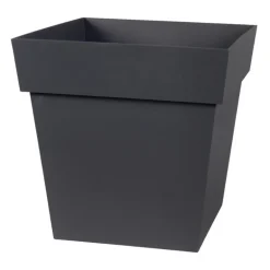 Pot carre toscane 32 cm gris