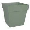 Pot carre toscane 39cm vert