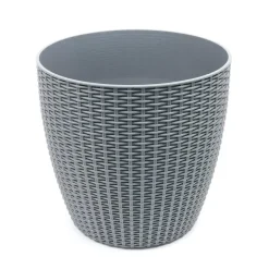 Pot de fleur en plastique