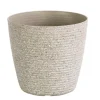 Pot de fleur rond plast d.18cm