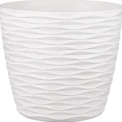 Pot de fleurs en plastique rond